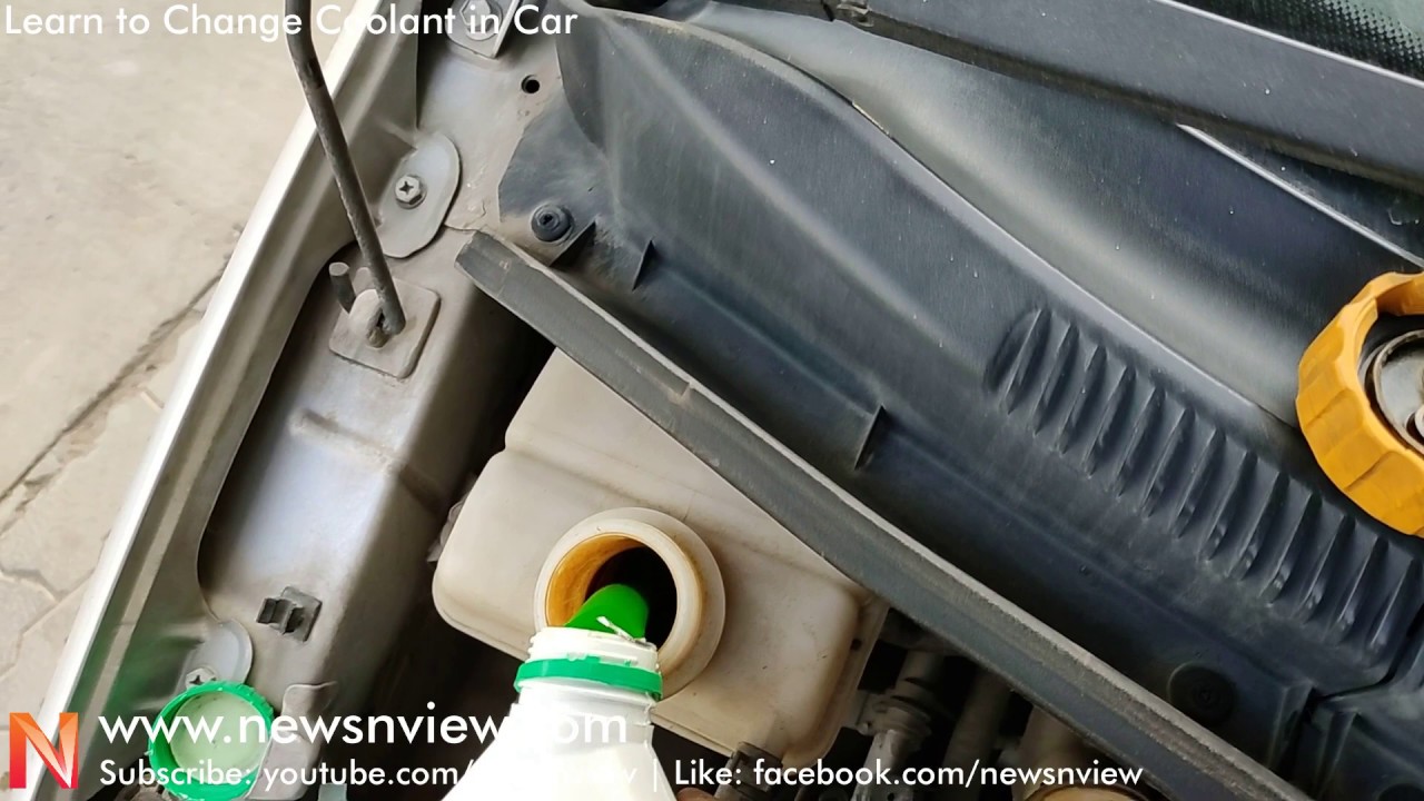 How To Change Coolant In Your Car | Learn To Change Car Coolant | Car ...