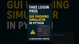🚨 Create Fake Login GUI in Python (tkinter) – Educational Use Only! #FuzzuTech #CyberSecurity