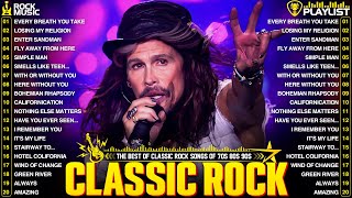 Aerosmith, Guns N' Roses, Bon jovi, Queen, Nirvana, ACDC, Metallica 🤘 Classic Rock Songs 70s 80s 90s