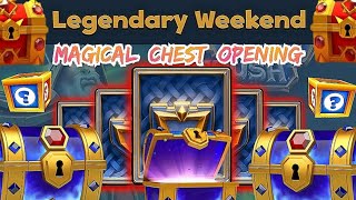 Legendary Weekend - MAGICAL CHESTS Opening 🔥 Castle Crush Game 🔥 Solitare 🔥 Pacman