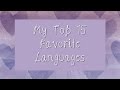 My Top 15 Favorite Languages