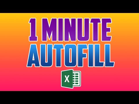 Excel 2016 : How to Autofill