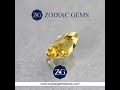 zodiac gems semi precious gemstone citrine 5.37ct.