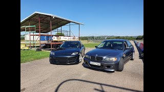 BMW E46 325i vs Mazda RX8 flyby comparison