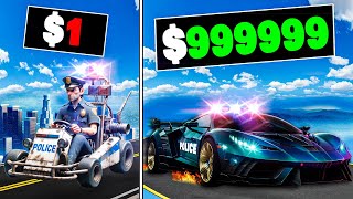 $1 to $1,000,000 Police Car In GTA 5