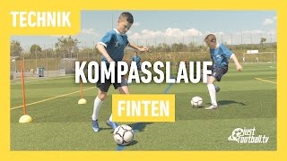 Fussballtraining: Kompasslauf - Finten - Technik