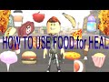 ROBLOX - OHIO - HOW to USE FOOD for HEAL. What is BEST for HEAL ! What faster you recover