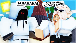 I HACKED My LITTLE SISTERS Account And She CRIED.. (Roblox Bedwars)