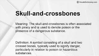 Skull-and-crossbones Meaning