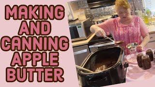 Making and canning apple butter