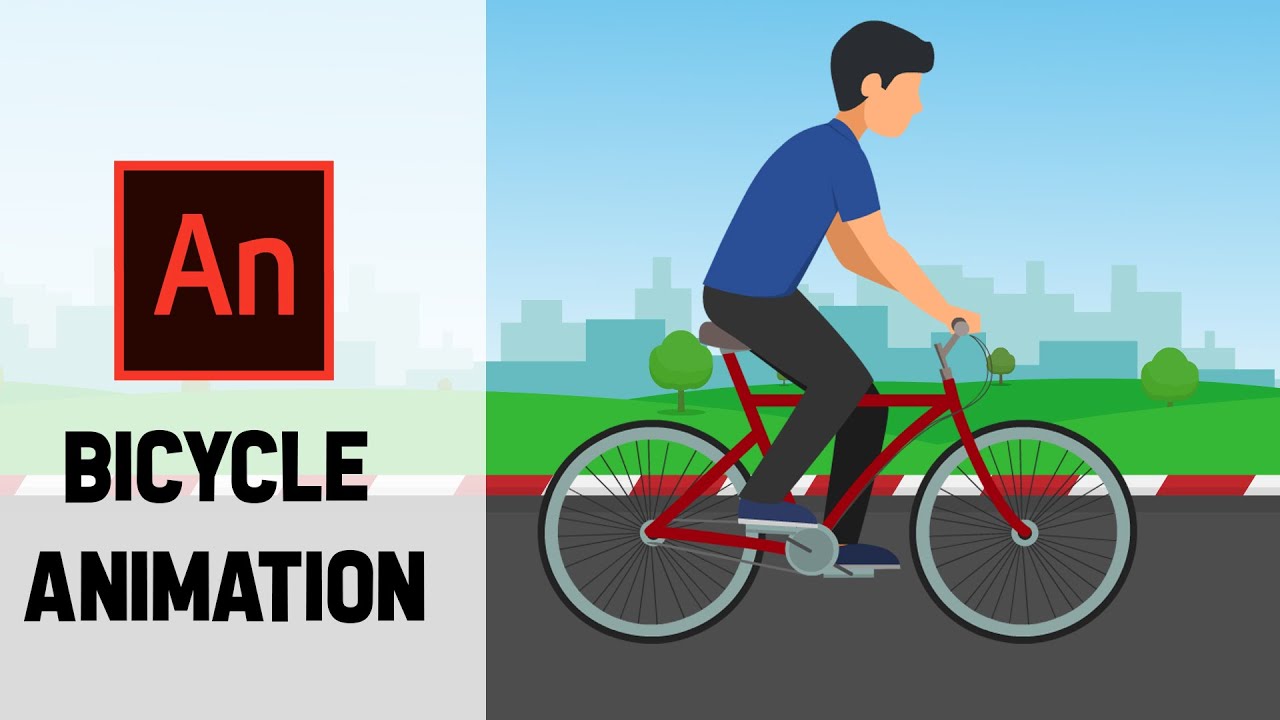 How To Animate Cycling Bicycle Animation Adobe Animate Cc Tutorial