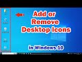 How to Add or Remove Desktop Icons in Windows 10 PC or Laptop - 2024