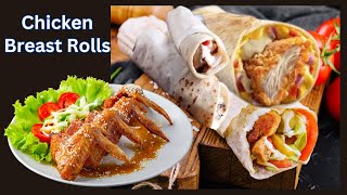 Chicken Breast Rolls |  Crispy Chicken Bread Roll | Delicious Chicken Snacks | Chicken Roll Recipe