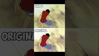 One Piece 4 kids vs original Luffy bản gốc và bản làm lại khác nhau như thế nào #ldvanime #shorts