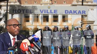 En direct tension à la mairie ville de dakar  Barthélemy face à la presse