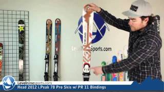 Head 2012 i.Peak 78 Pro Skis w/ PR 11 Bindings