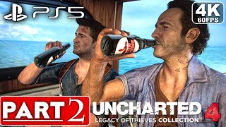 UNCHARTED 4 PS5 REMASTERED Gameplay Walkthrough Part 2 [4K 60FPS] - No Commentary (FULL GAME)