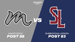 Sheboygan vs Manitowoc | 2023 American Legion State Baseball