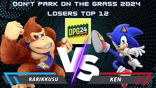 Rarikkusu (Donkey Kong/Falco) Vs. KEN (Sonic) | Don't Park on the Grass 2024 | Winners TOP 12 | SSBU