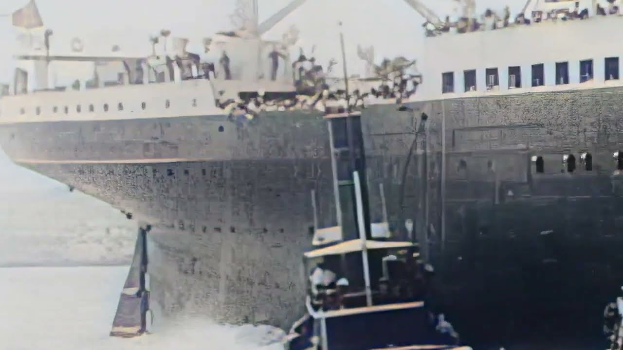 Titanic Real Footage 1912 In Color And Hd Youtube