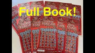 Entire Book of $20 Year of Fortune CA Scratchers!