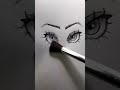 drawing anime eyes 👀.. shorts anime howtodraw