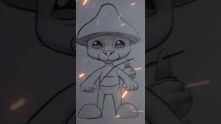 How To Draw | Smurf Cat | By Art With cc.❤️🩵