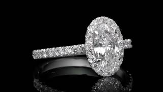 1.56 CT OVAL CUT DIAMOND ENGAGEMENT RING