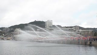 防火対策を呼びかけ 長崎市で消防出初式