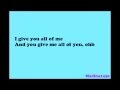 John Legend   All of Me LYRICS