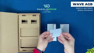 Maniglia Agb Wave per Porta a Battente senza Chiusura Unboxing - Manigliedesign.com