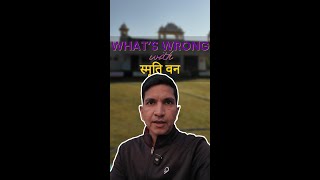 What's wrong with स्मृति वन?