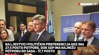 SDP tone sve više, HDZ raste unatoč aferama