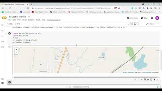 Spatial plotting of locations using Jupyter notebook