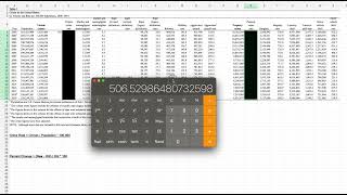 Crime Rate Calculation and Percent Change Calculation - 2024