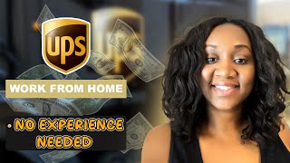 UPS REMOTE WFH JOBS| EQUIPMENT PROVIDED... EVENING SCHEDULE