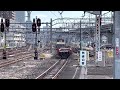 ジョイント音最高！【空コキ3両臨時配給】国鉄ef65形2000番台2091号機（赤プレート・国鉄色）＋コキ3b（両）が大宮駅を高速通過するシーン（臨配8790レ・新a905・その他）2022.2.22