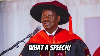 Raila Breaks Silence After Ruto Nominated Uhuru's Men to Cabinet as he Speaks at Kabarak University!