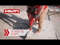 Demonstration of Hilti Nuron TE 2000-22 Cordless Jackhammer for breaking concrete