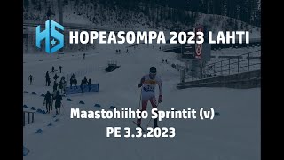 Hopeasompa 2023 Lahti I Maastohiihto I Sprinttikilpailu (v) pe 3.3.