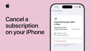 কিভাবে আপনার iPhone এ সাবস্ক্রিপশন বাতিল করবেন | অ্যাপল সমর্থন