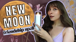 New Moon Friendship Spells + Rituals for Beginner Witches 🌑