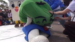 ◆ゆるくない大相撲◆すだちくんvsうだつまる～すだちくん目玉が！？～【Yuru-chara ・sumo-wrestling】