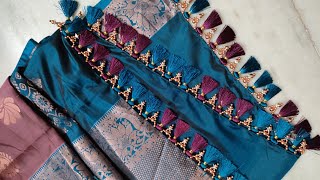 Saree Kuchu Tassels Grand Design || Using Copper Beads || New Grand Design || Smart Art & Crafts