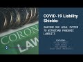 COVID-19 Liability Shields: Shaping our Legal System to Withstand Pandemic Lawsuits