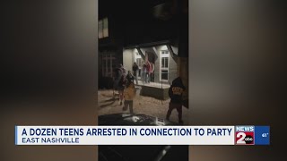 A dozen teens arrested in connection with party in East Nashville, TN