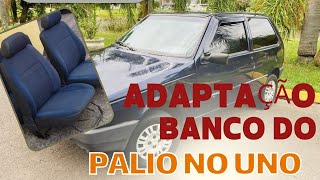 Adaptação do Banco do Palio no Uno . Veja passo a passo !!!  Sem segredo , Fácil de se fazer .