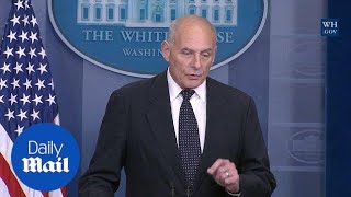 John Kelly describes how fallen service members are brought home - Daily Mail