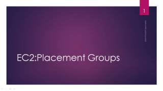 AWS tutorial-Part36:Placement Groups