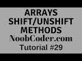 Working with Arrays : Shift and Unshift Methods in JavaScript